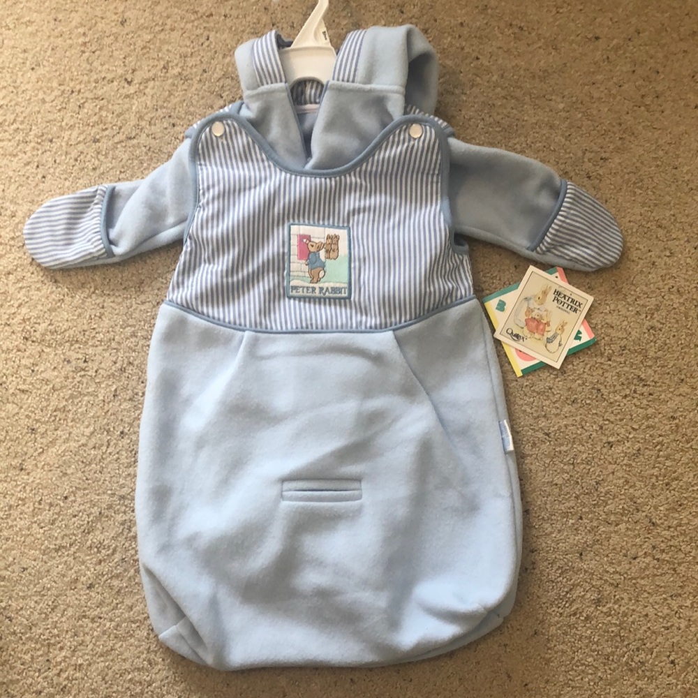 Authentic 2 piece fleece baby bunting